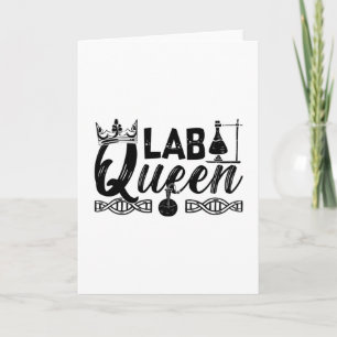 Cartão Lab Queen Lab Tech Laboratory Chemist Technician