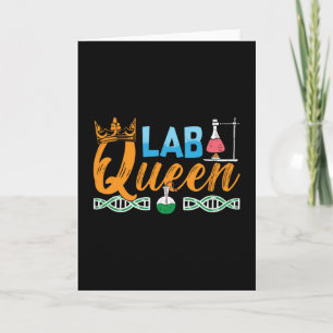 Cartão Lab Tech Lab Queen Laboratory Chemist Technician