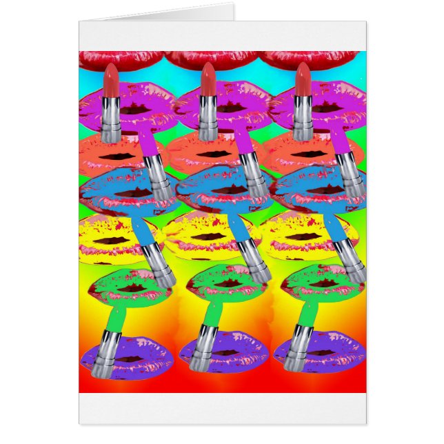 Cartão Lábios bonitos (Frente)