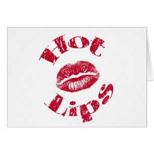 Cartão Lábios, Lábios vermelhos