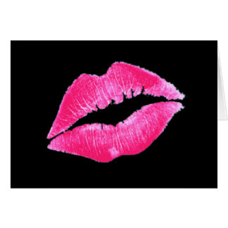 Cartão LÁBIOS QUENTES QUENTES QUENTES por SHARON SHARPE