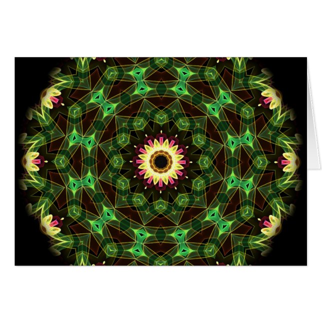 Cartão Labirinto da flor (Frente Horizontal)