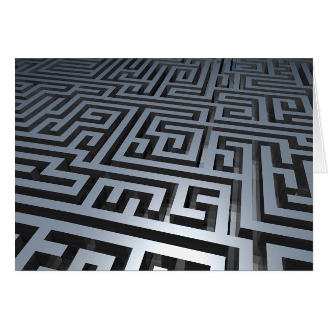 Cartão Labirinto do metal (Frente horizontal)