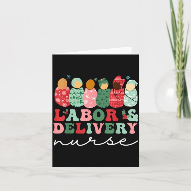 Cartão Labor And Delivery Nurse Shirt L&amp;d Nurse Chris (Frente)