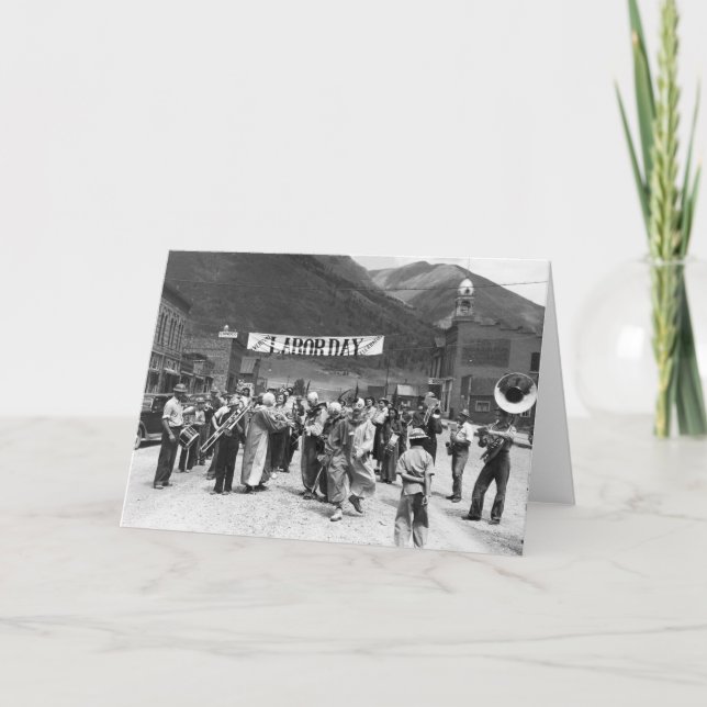 Cartão Labor Day Clowns, 1940 (Frente)