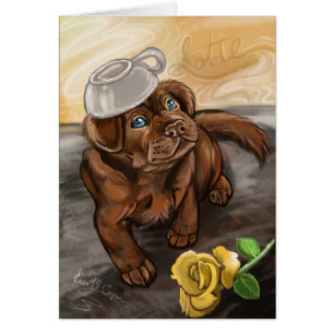 Cartão Laboratório de latão de chocolate