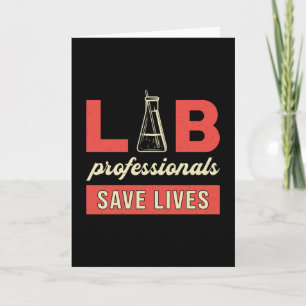Cartão Laboratório de profissionais do laboratório para s