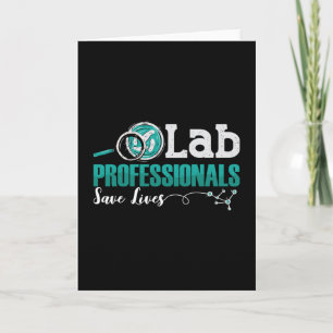 Cartão Laboratório de profissionais do laboratório para s