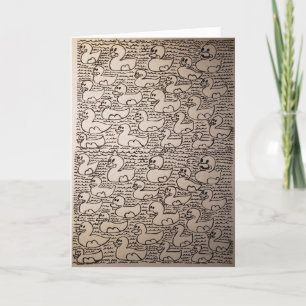 Cartão Laboratório do Pequeno Corey Padrão de Repetição d