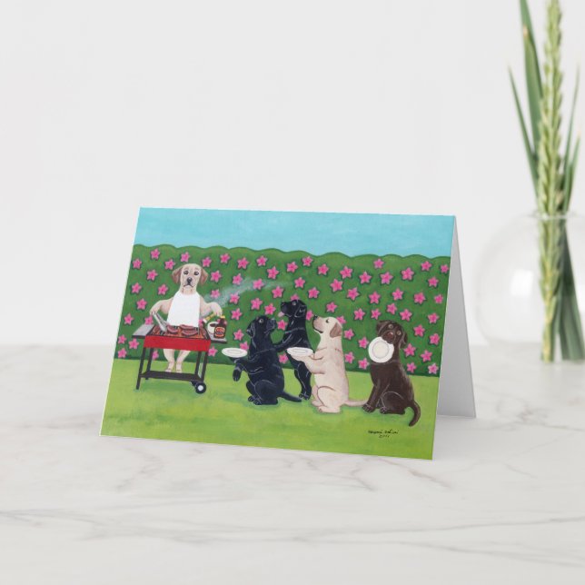 Cartão Laboratórios do Partido churrasco no Jardim Azalea (Frente)