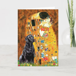 Cartão Labrador 4 (preto) - O Beijo