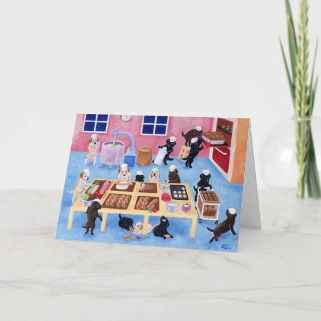 Cartão Labrador Bakery (Frente)