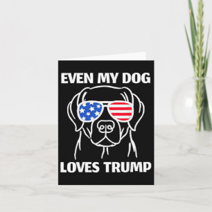 Cartão Labrador Cachorro Pulga A Bandeira Dos Eua Até Meu