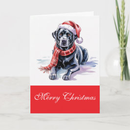 Cartão Labrador Christmas Greeting Card