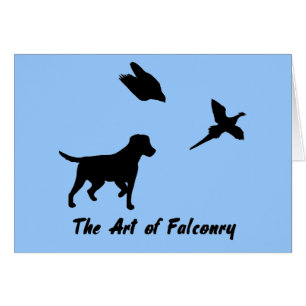Cartão Labrador e Falconry