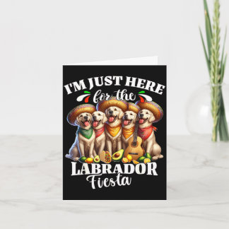 Cartão Labrador festa aqui para cinco de maio labrador 