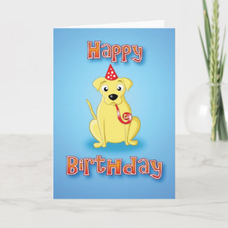 Cartão labrador - hat&whistle - happy birthday