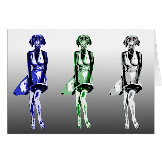 Cartão Labrador Monroe - estilo (Frente Horizontal)