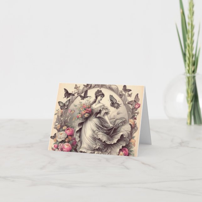 Cartão Lace vitoriano (Frente)