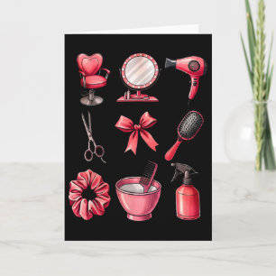 Cartão Laço Coquete Dia dos Namorados Cabelereiro Cabelel