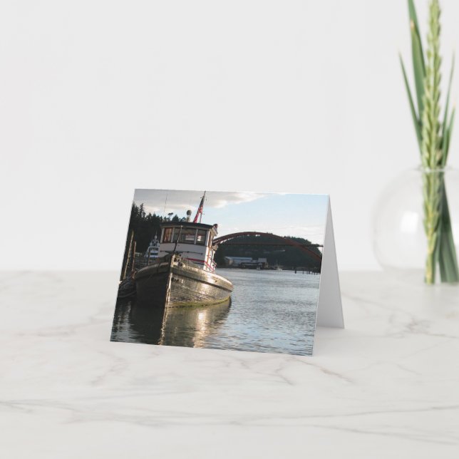Cartão LaConner Tugboat (Frente)