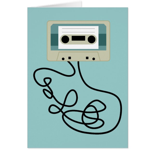 Cartão Laços fracos da cassete de banda magnética (Frente)