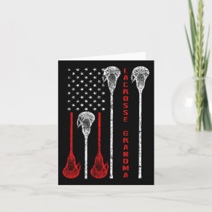Cartão Lacrosse Avó 4 De Julho Dos Eua Flag Gift
