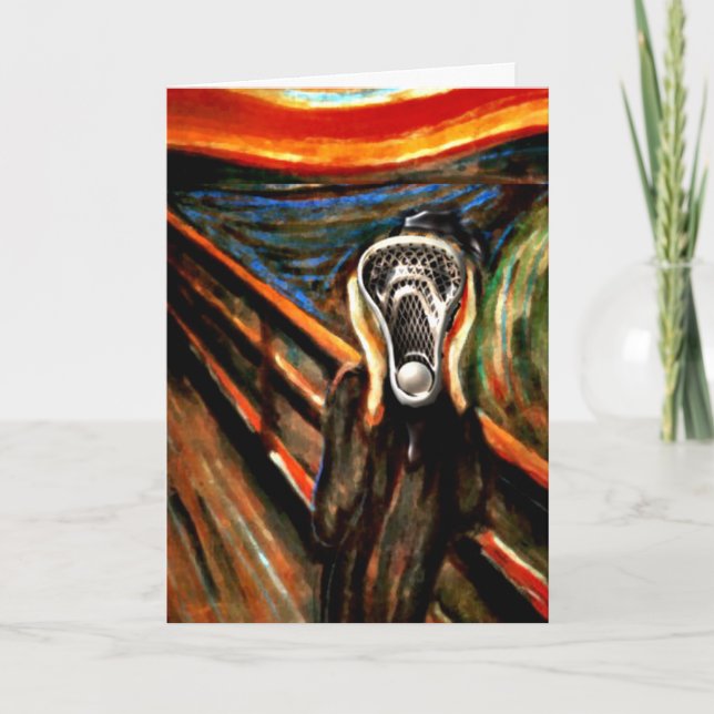 Cartão Lacrosse Birthday (Frente)