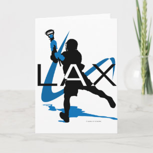 Cartão Lacrosse Boys LAX Blue