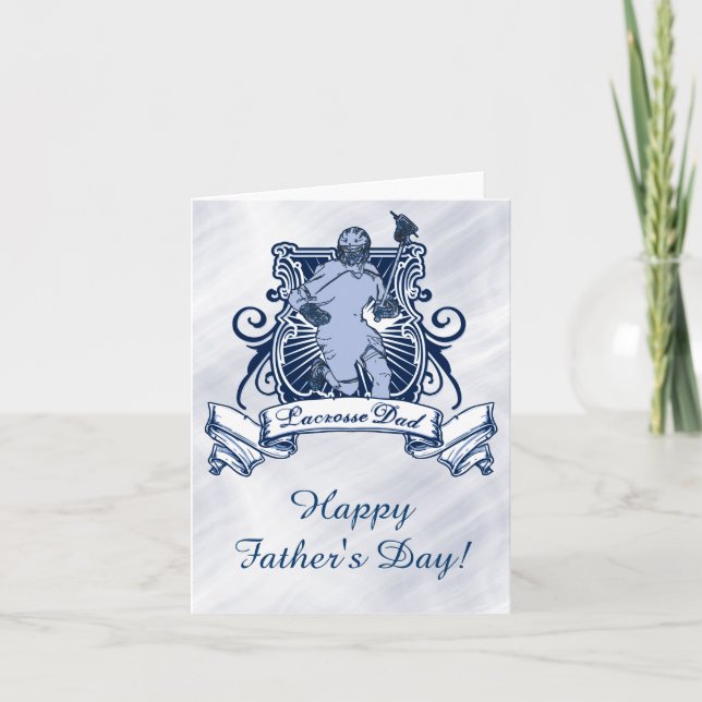 Cartão Lacrosse Dad Father's Day Card (Frente)