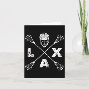 Cartão Lacrosse Lax Cross Axis
