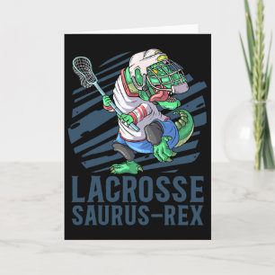 Cartão Lacrosse-o-saurus T Rex Dinossauro Com Laca Sti