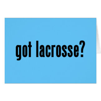 Cartão lacrosse obtido?