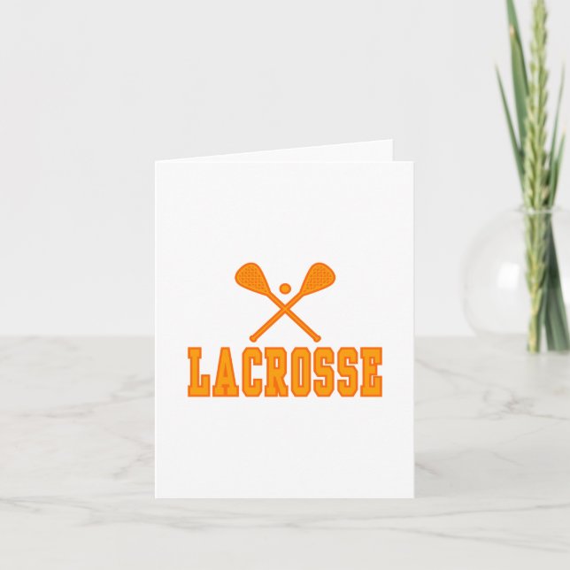 Cartão Lacrosse Orange (Frente)