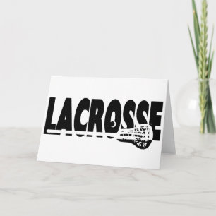 Cartão Lacrosse Stick Black and White