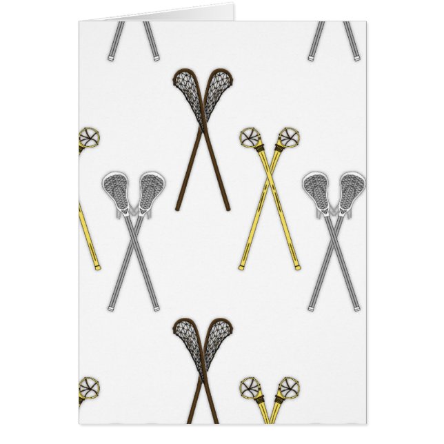 Cartão Lacrosse Sticks (Frente)