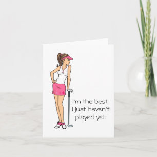 Cartão Ladies Golf Note Cards, Unique Note Cards