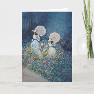Cartão Ladies in Wildflowers