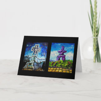 Cartão Lado oeste do leste de Van