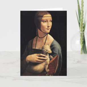 Cartão Lady and Ermine