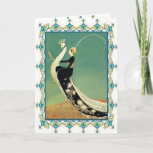 Cartão Lady and the Bird Greeting Card