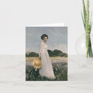 Cartão Lady Bird Johnson - Aaron Shikler (1978)