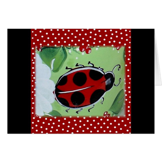 Cartão Lady Bug (Frente Horizontal)