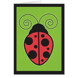 Cartão Lady Bug