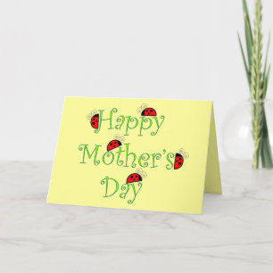 Cartão Lady Bug Mother's Day Card