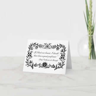 Cartão Lady Catherine de Bourgh funny quote Notecard