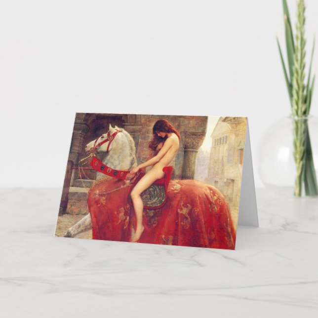 Cartão Lady Godiva Greeting Card (Frente)