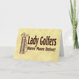Cartão Lady Golfers