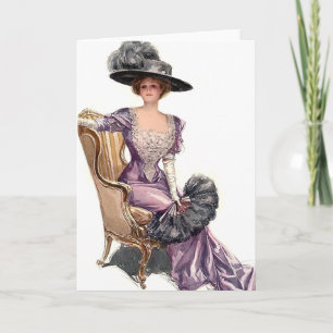 Cartão Lady in Purple