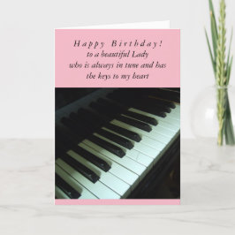 Cartão Lady in Tune Birthday Card